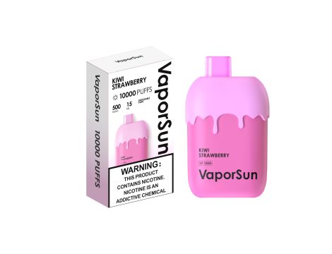 VAPORSUN 10000 PUFFS jednorazowy elektroniczny papieros smak KIWI STRAWBERRY - 2
